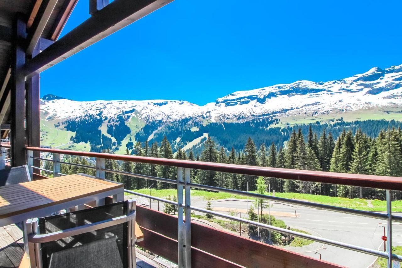 Private Penthouse 2-Bed Apartment, Ski In And Out In 5* Flaine Residence Bagian luar foto