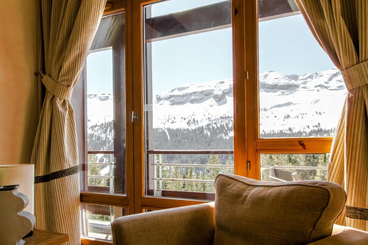 Private Penthouse 2-Bed Apartment, Ski In And Out In 5* Flaine Residence Bagian luar foto